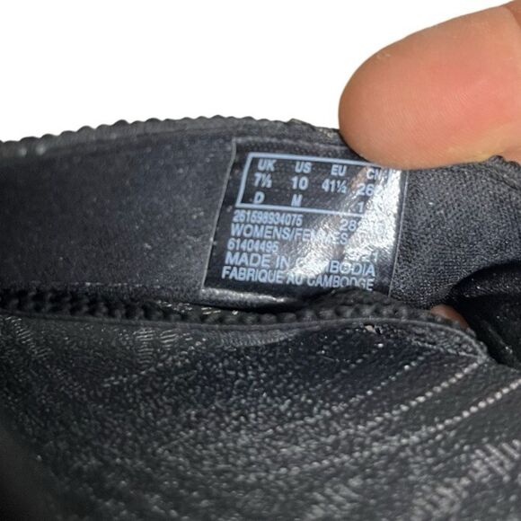 CLARKS Sandals Mira Isle Slide Black White Cloudsteppers Textile Upper Size 10 - Picture 5 of 9